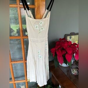 Prada Velvet Strapped Cotton Dress new w Tags 44